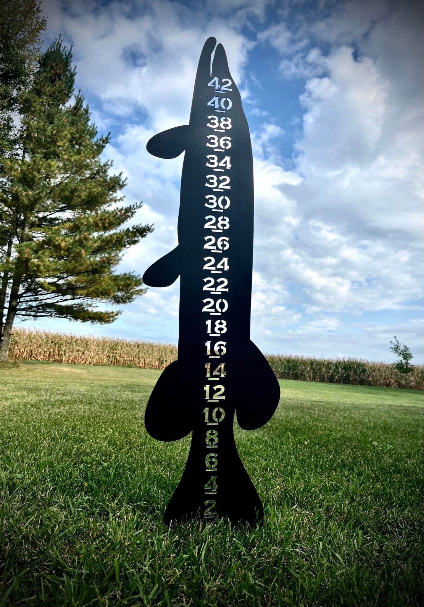 Metal Musky / Pike Snow Gauge - Steel - 42-inch